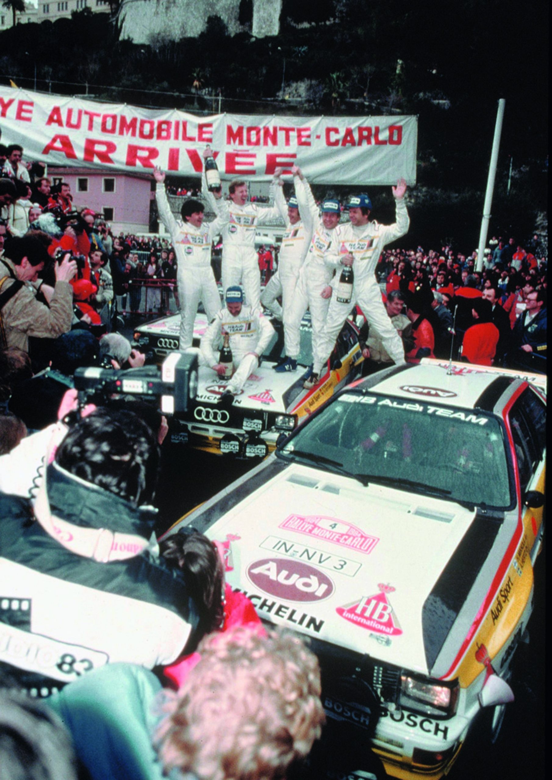 Anniversary magazine History - Motorsport – Audi takes a triple win at the Monte Carlo Rallye in 1984