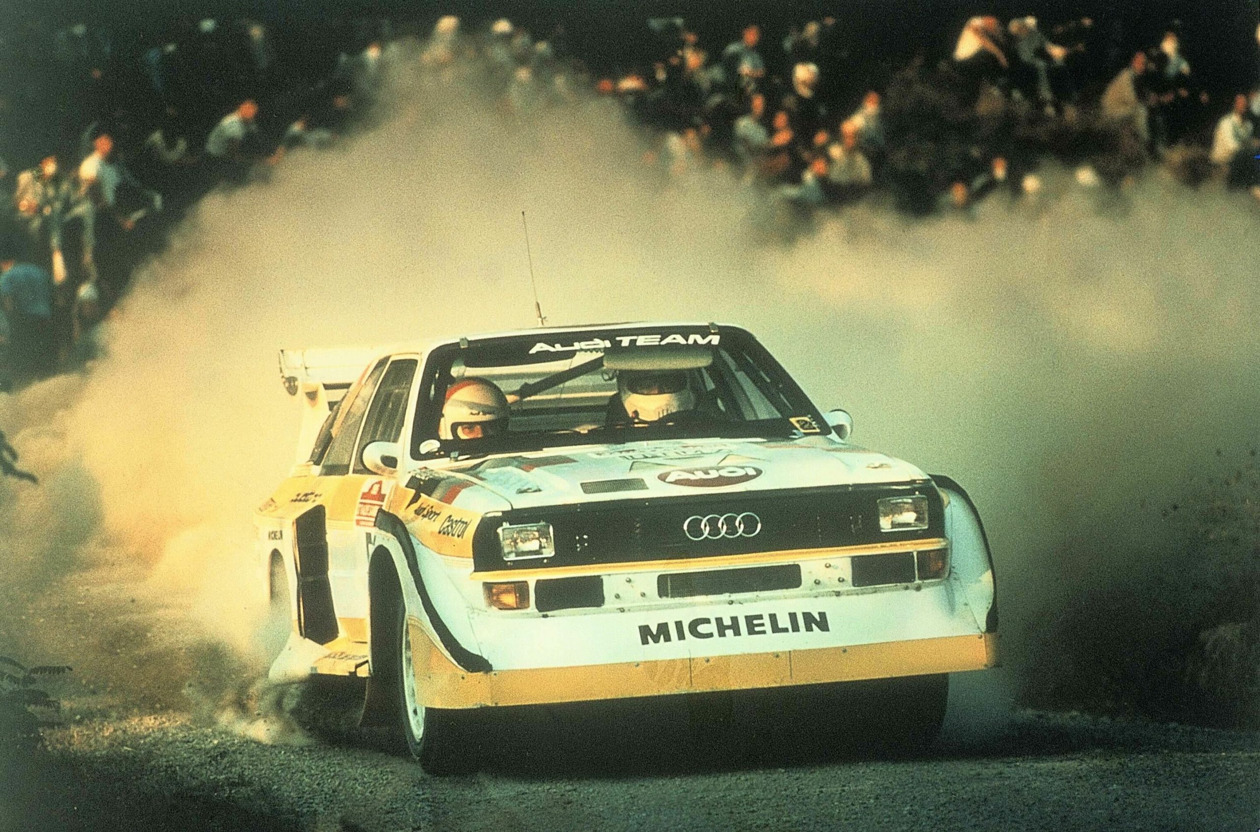 Audi Motorsport History - 1985: Walter Röhrl wins the Rally San Remo with the Audi Sport quattro S1