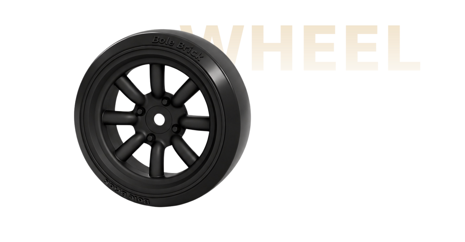 62 × 25.5 mm eight-spoke drift wheels