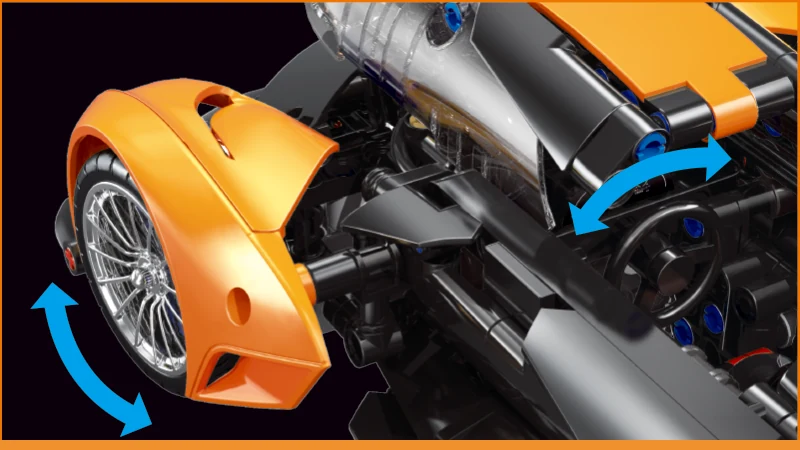 Linked steering