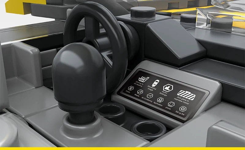 Details inside the cockpit